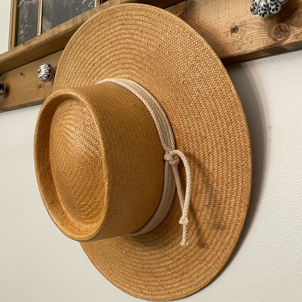 GIGI PIP hat (BRE STRAW PORK PIE - NATURAL)